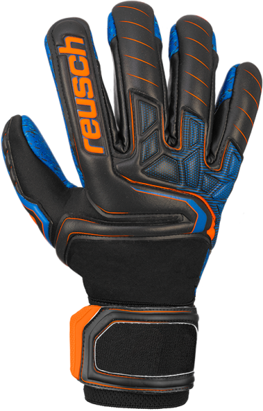 Reusch Attrakt G3 Fusion Evolution NC Guardian 5070969 7083 black blue orange front